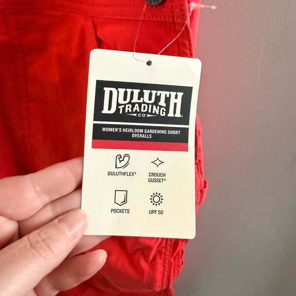 Duluth Trading Co Red Shortalls (Overalls) - Picture 9 of 9